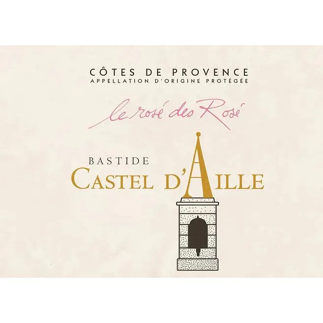 Bastide Castel d'Aille &nbsp;AOP Provence Rosé 2023
Organic and Vegan Rosé Wine