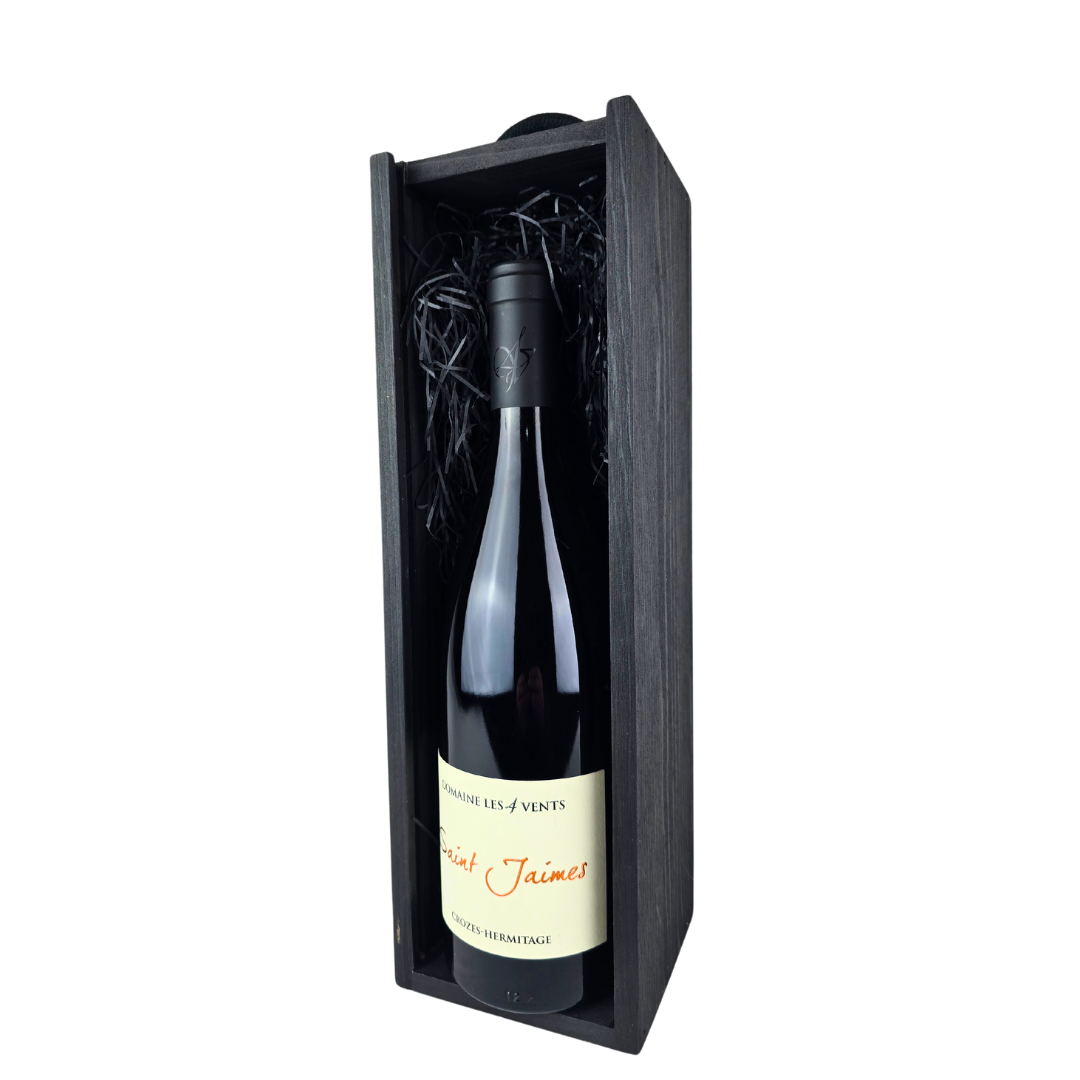 Domaine Les 4 Vents Saint-Jaimes, Crozes-Hermitage 2018. Wood Gift Box - www.absoluteorganicwine.com