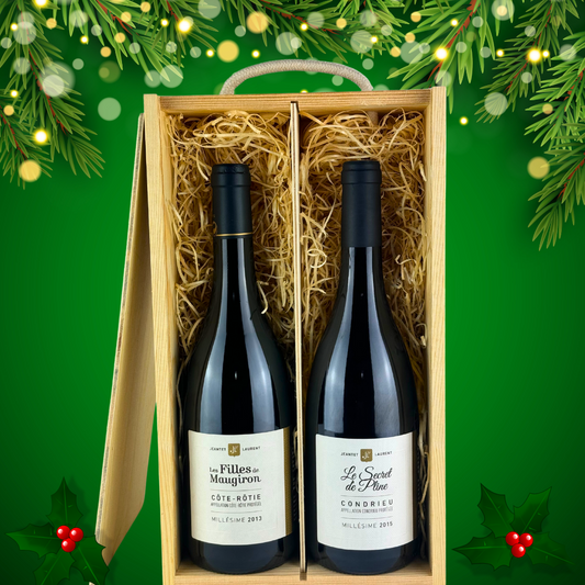 "Jeantet-Laurent Festive Duo - Organic & Vegan Luxury Wine Selection"