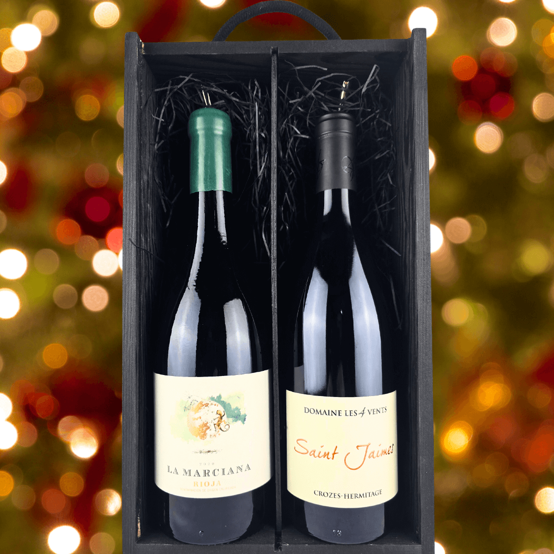 "Organic Elegance Duo: Rioja Grenache & Crozes-Hermitage Gift Set"-www.absoluteorganicwine.com