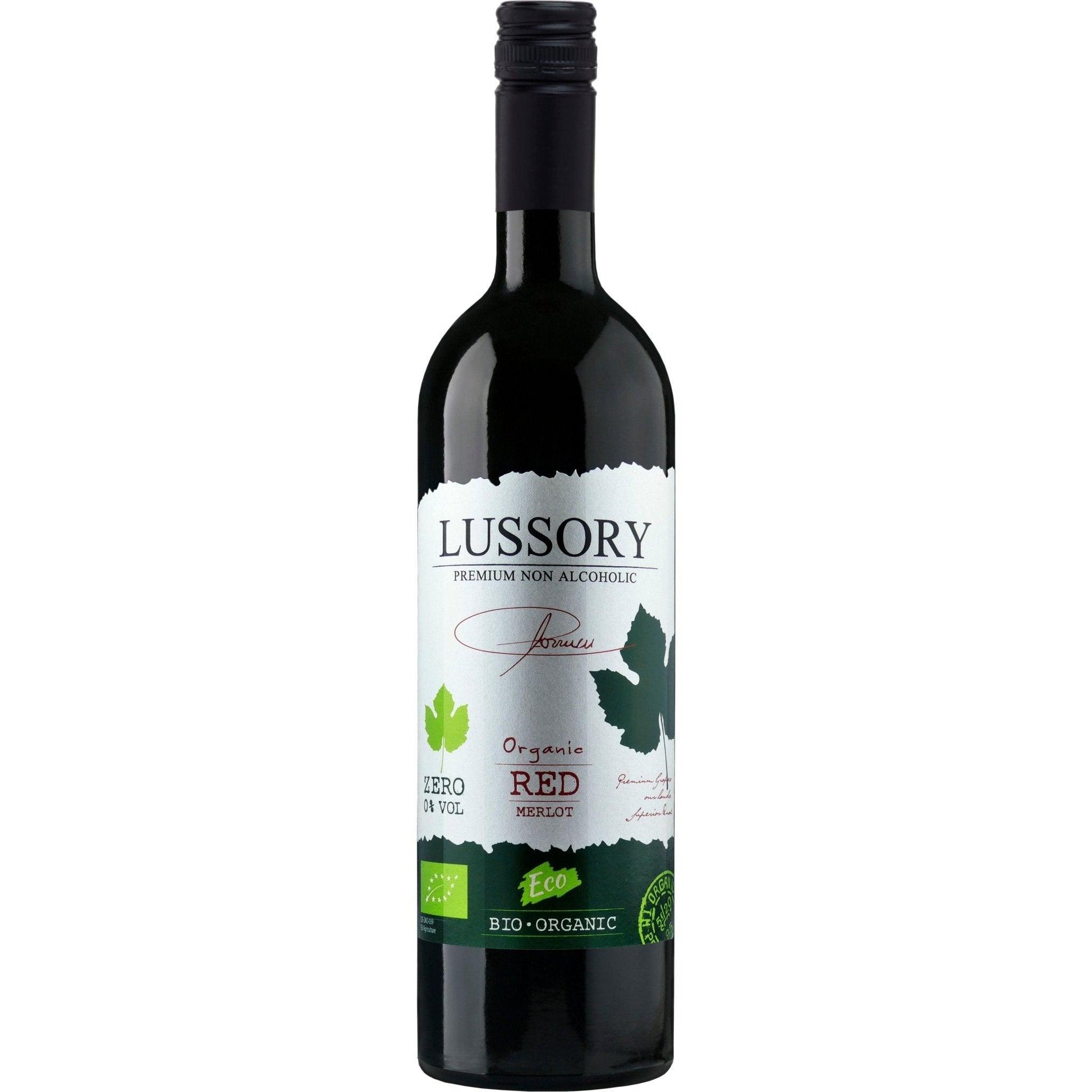 Lussory Organic & Vegan alcohol Free Red Wine - red wine northern Ireland www.absoluteorganicwine.com