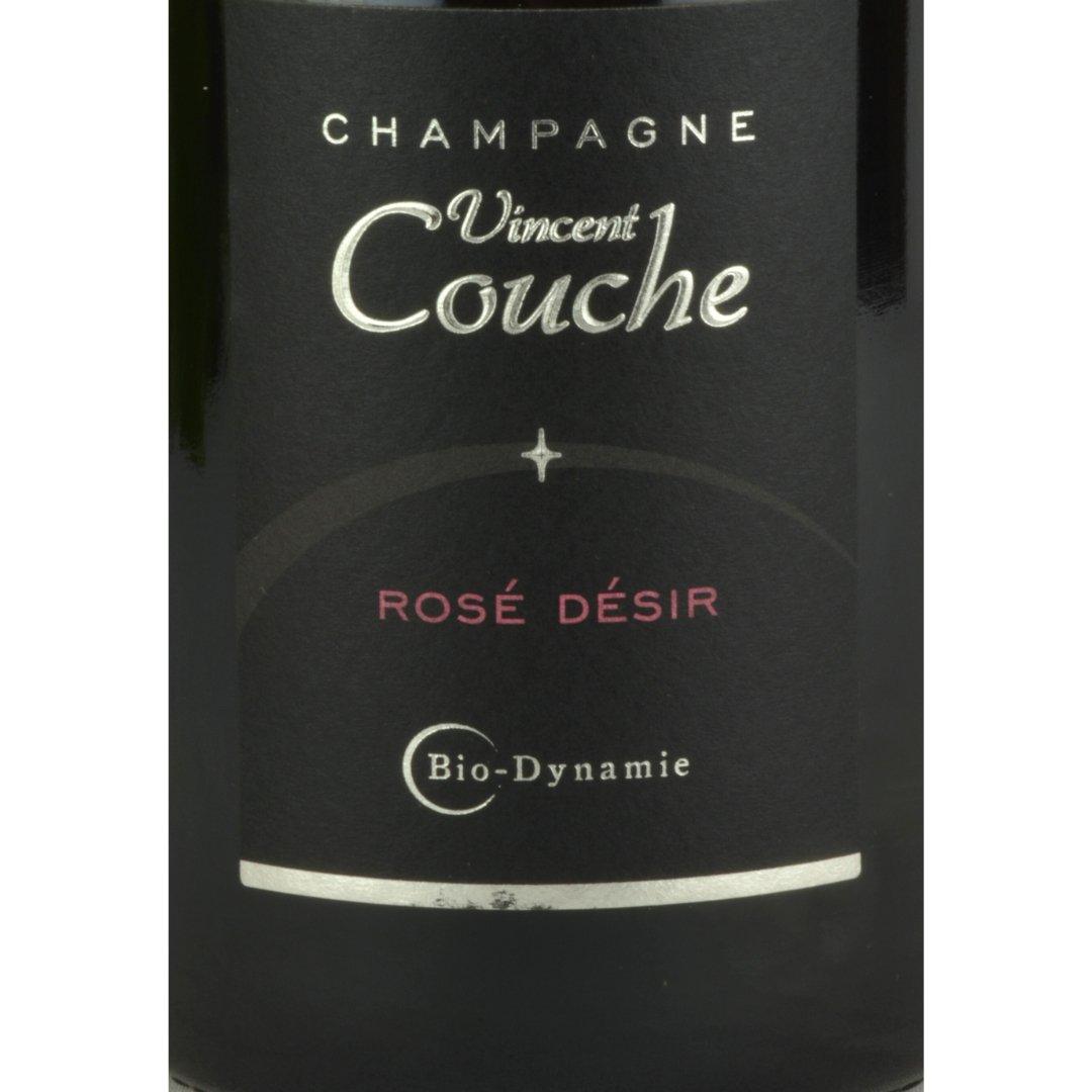 Organic & Vegan Champagne Vincent Couche Rosé Désir Gift Set two elegant flutes. - www.absoluteorganicwine.com