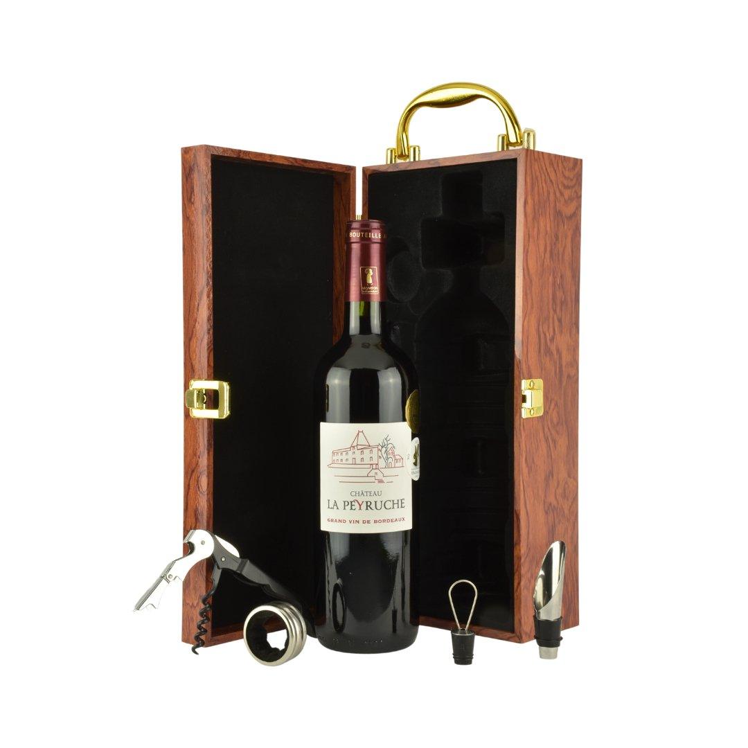 Red Wine Gift Box With Accessories Organic & Vegan - www.absoluteorganicwine.com